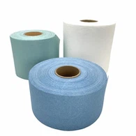 Tisu Polyester Pulp Kayu Biru